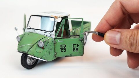 아카데미 1/24 기아 T600 삼륜차