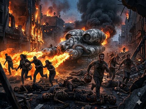 전쟁의 참상 (NOD flame tank)