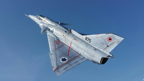 종이모형 1/33 IAF KFIR C2