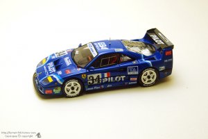 bbr 1/43 ferrari f40 lemans 1995 pilot