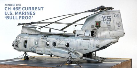 CH-46E CURRENT U.S. MARINES "BULL FROG"