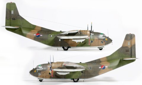 1/72 C-123K Provider ROKAF / Roden Kit + D.I.Y Decals