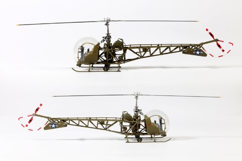 1/48 Bell 47D_US ARMY / Italeri kit+3D modeling