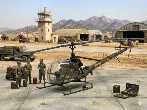 OH-23G 한국해병 항공단 창설기체