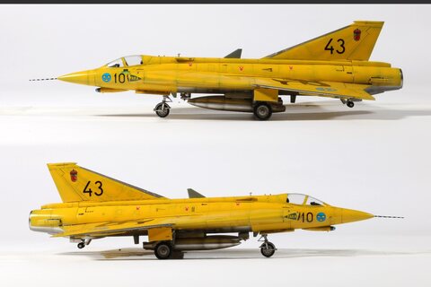 1/48 J-36J Draken Swedish air force/hasegawa kit