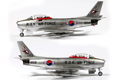1/48 RF-86F ROKAF/Hasegawa kit + D.I.Y decals