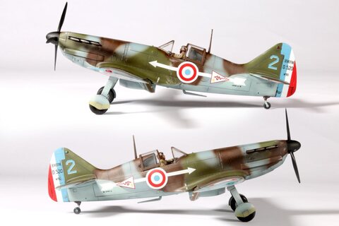 1/48 Tamiya Dewoitine D.520 & Citroen Staff Car. kit