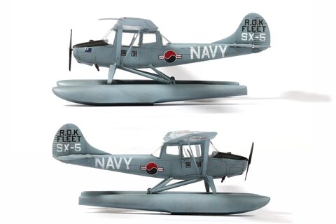 1/48 ROK Navy O-1 Tonghae/ model USA kit + D.I.Y