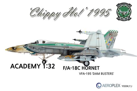 ACADEMY 1:32 F/A-18C (chippy ho!)