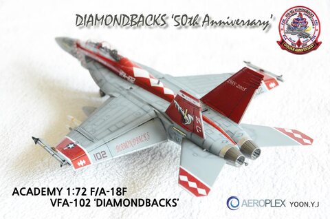 ACADEMY 1:72 F/A-18F (DIAMONDBACKS)