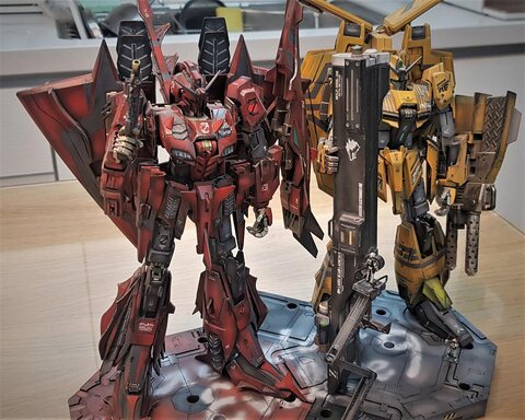 (1/100) MG 레드 제타 & 그레이 제타(건담 이볼브 9편)