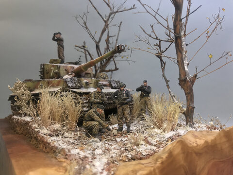 The first snow on the battlefield