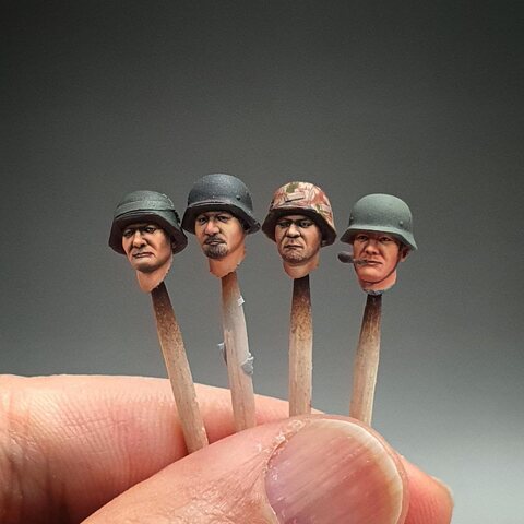 1/35 독일군 헤드 페인팅