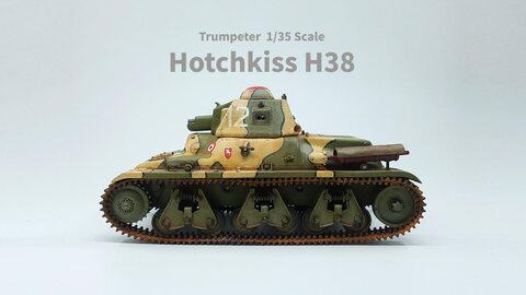 호치키스 H38 - French Hotchkiss 35/38(H) Tank [1/35 Trumpeter]