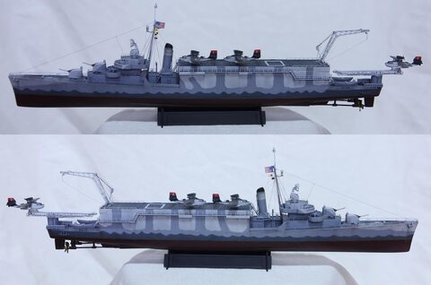 1/350 미국 수상기모함 자작 창작함