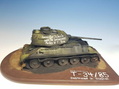 T-34/85 Destroyed in Daejeon