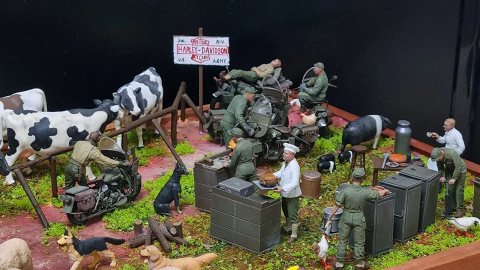 1/35 미군 후방 디오라마 'Cook, Fix, breed'