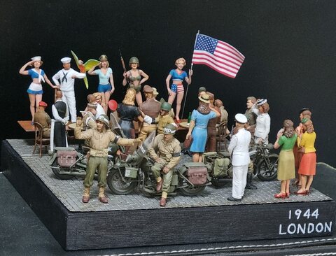 1944 YANKS in LONDON 디오라마