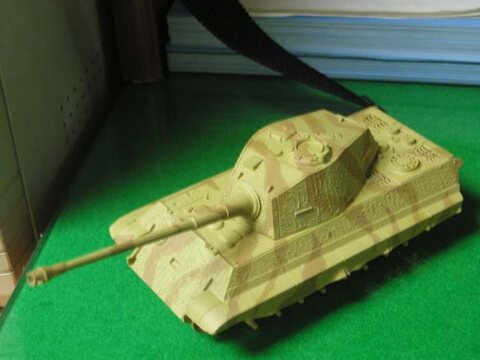 첫스폰지 2색위장과 첫 찌메리트 코팅 (아카제 1/48