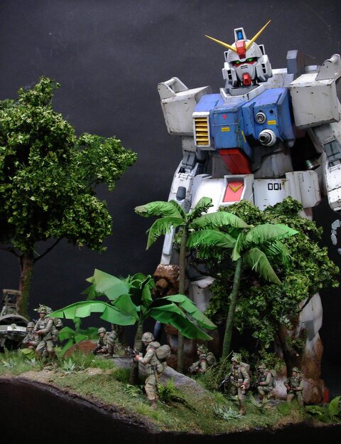 RX-79Gundam & E.F.G.F  squad team