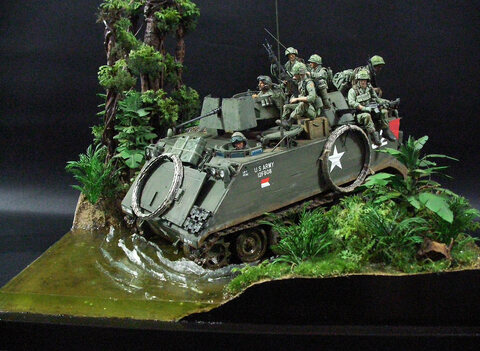 1/16  M113ACAV & US 25 Infantry DV in NAM