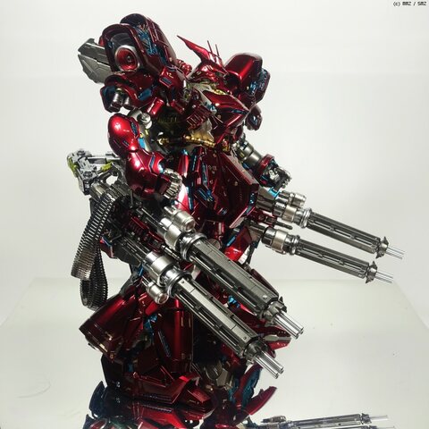 사자비 버카(sazabi ver.ka) 크롬 오버코팅, 듀얼개틀링