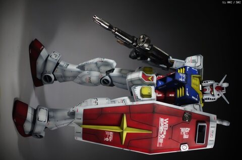 메가사이즈 퍼스트 건담 도색 (명암도색)작 [MEGASIZE FIRSTGUNDAM]