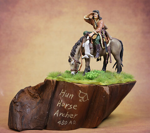 Hun Horse Archer 450AD / ANDREA MINIATURE 54MM
