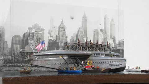 'Dornier Do X' on Hudson River, 1/144 OTAKI