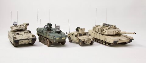 1/72 에이브럼스, 브래들리, 험비, 스트라이커