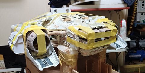우주선 제작 1/70 미완성