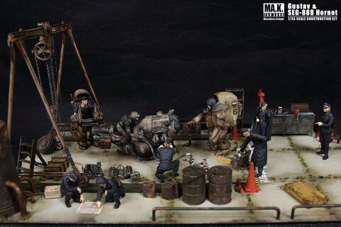 [MA.K 1/35 Gustav & SEG-888 Hornet] 병참야전 정비소