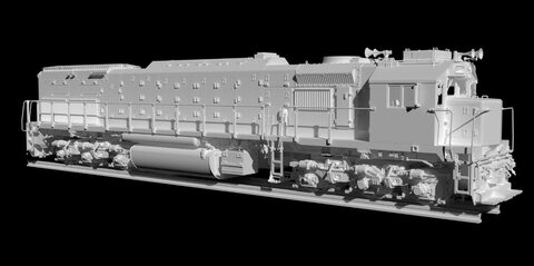 EMD GT26CW2 1:16 모델 자작기