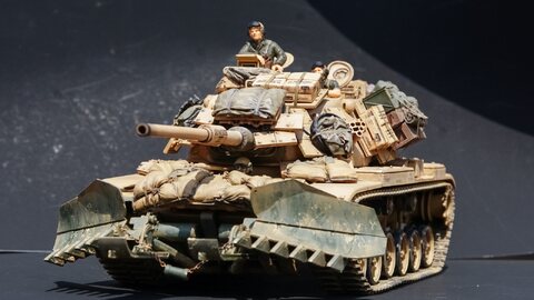 [TAMIYA] 1/35 USMC M60A1 Reactive Armor & Mine Plow