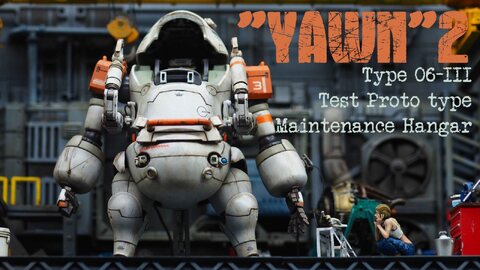 '하암~ Yawn'2_Type 06 III Test Prototype Maintenance Hangar_1/35_Diorama