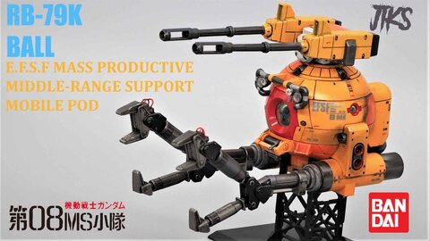 BANDAI MG 1/100 RB-79K BALL (Mobile Suit Gundam_ 08th MS Team)