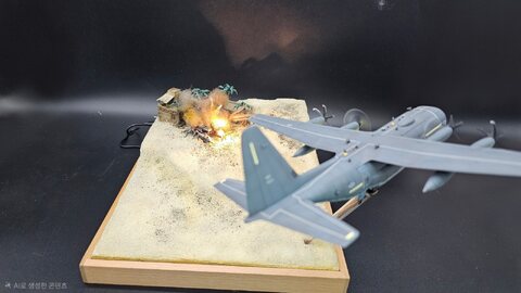 AC-130J 고스트라이더 건쉽 디오라마_영화 트랜스포머 장면