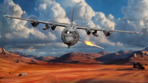 G.W.H  AC-130J 고스트라이더 완성기 1/144
