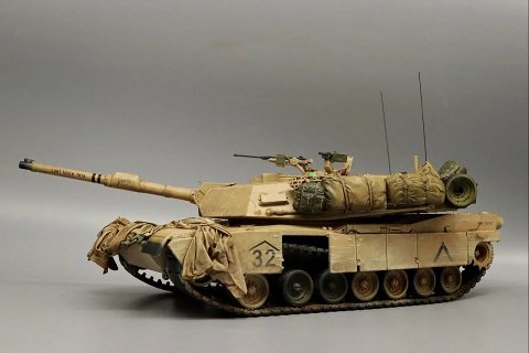 30년을 소장하다 만든 걸프전 사막의폭풍작전 때 에이브람스 M1A1HA 미해병대형