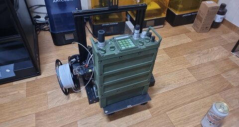 여러분 1:1 모형 좋아하십니까? ( PRC-999K 무전기 본체 완성 )