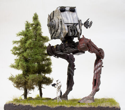 BANDAI STARWARS 1/48 AT-ST Mandalorian 입니다.