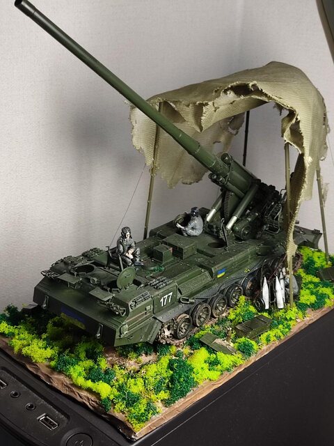2s7 pion diorama