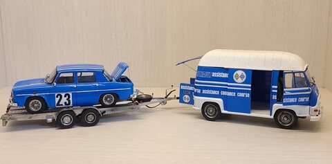 ▶WRC '64 [HELLER] 1/24 Renault Gordini & Estafette Rally Team, #No.23
