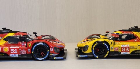 ▶Le Mans '23,'25 [Profil24] 1/24 Ferrari AF Corse 499P #No.51, #No.83 World Champion