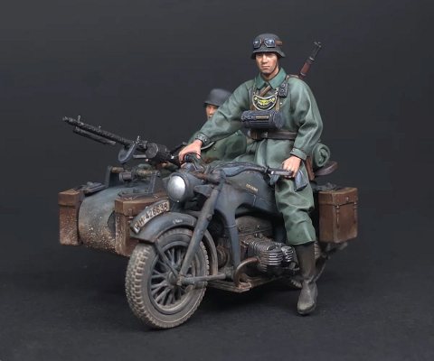 1/35 [아카데미] 독일군 사이드카