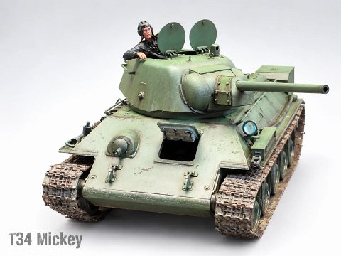 T34 Mickey 올립니다(즈베즈다 35스케일)