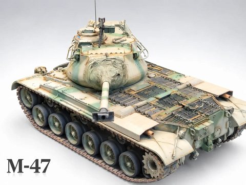 M47패튼전차 올립니다(이탈레리 35스케일)