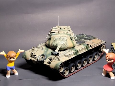 요르단군 M47패튼 완성작 올립니다(이탈레리 35스케일)