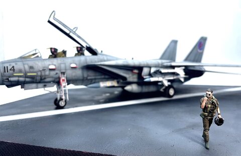 F-14A and F/A-18 with Maverick, Galaxy Model 1/48