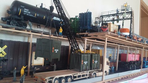 자작) O scale Railway Platform